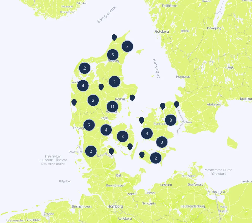 Dansk Firmaidraet Lokalforeninger Kort