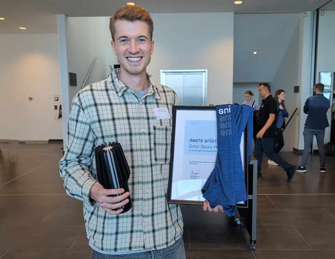 Emil Skov Heede fra Firmaidræt Storkøbenhavn er Årets Gnist 2025